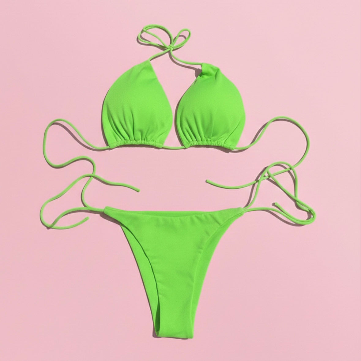 Neon Green Bikini Set