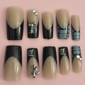Chrome Cross Press on Nails